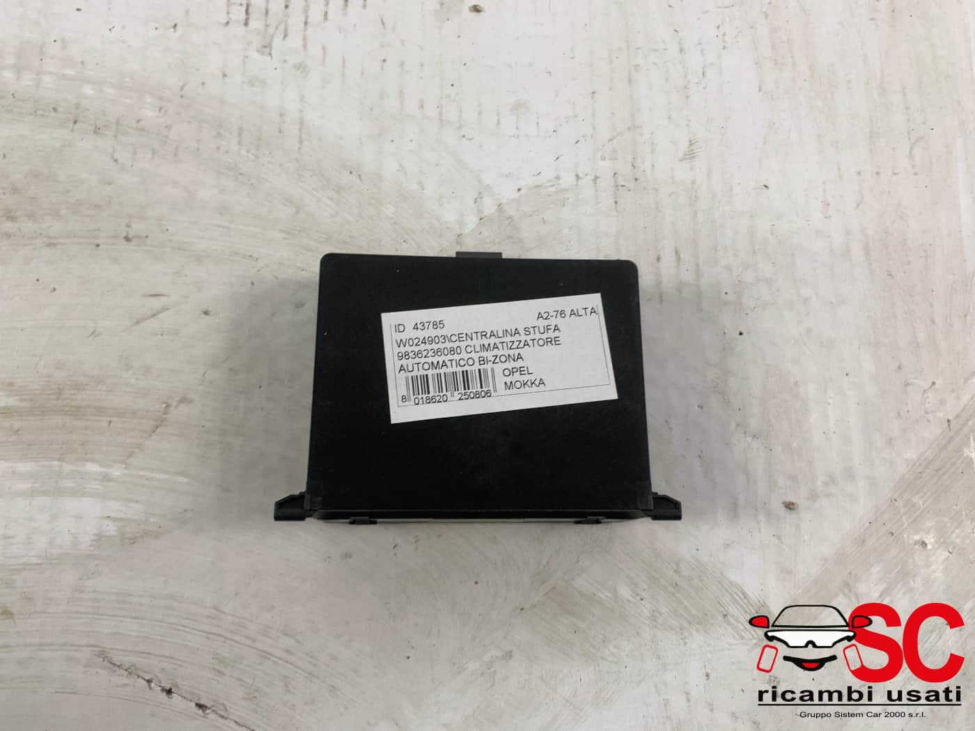 9836236080 CENTRALINA ARIA CONDIZIONATA OPEL Mokka Serie benzina
