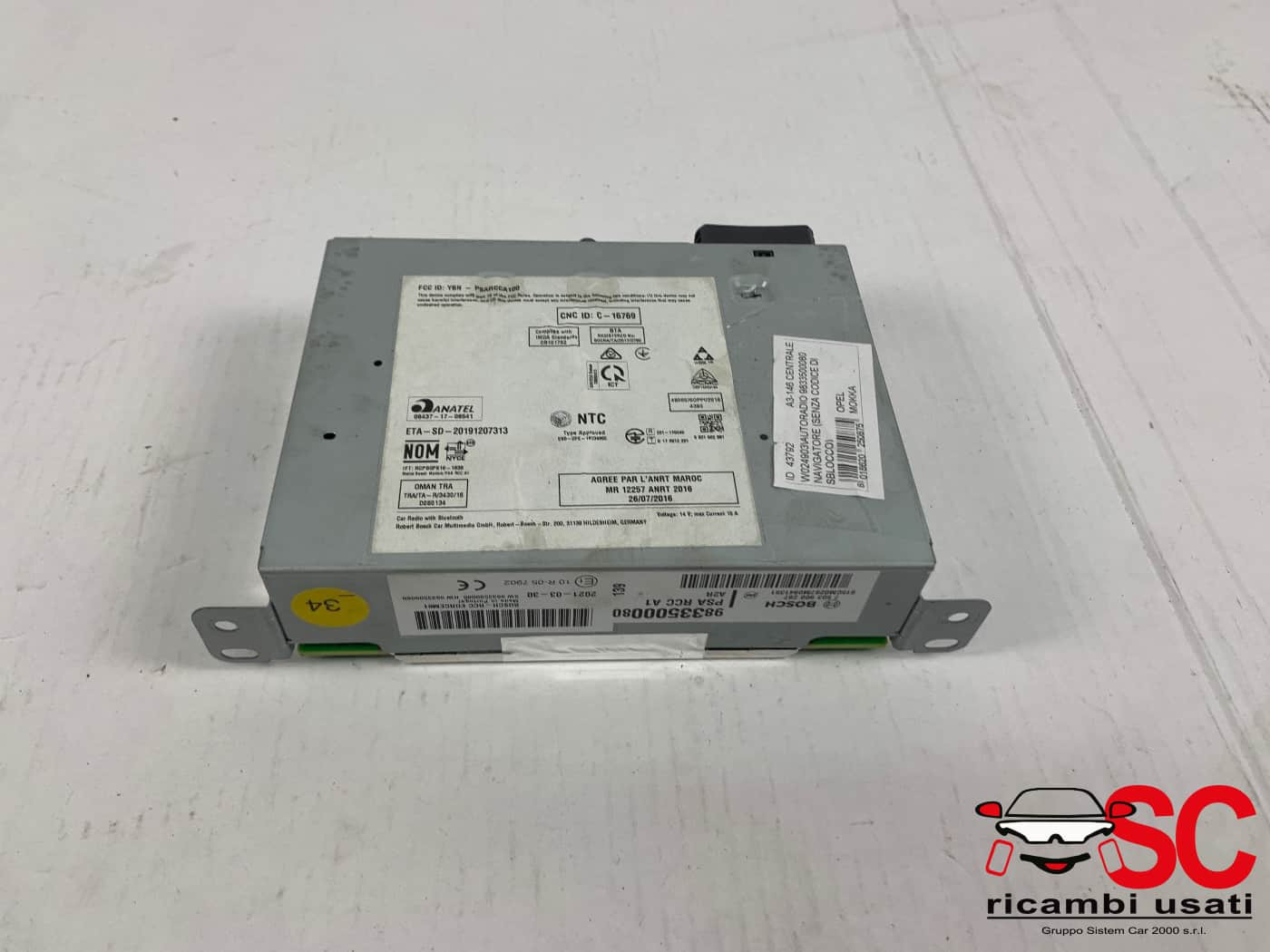 AUTORADIO OPEL Mokka Serie 9833500080 (20>)