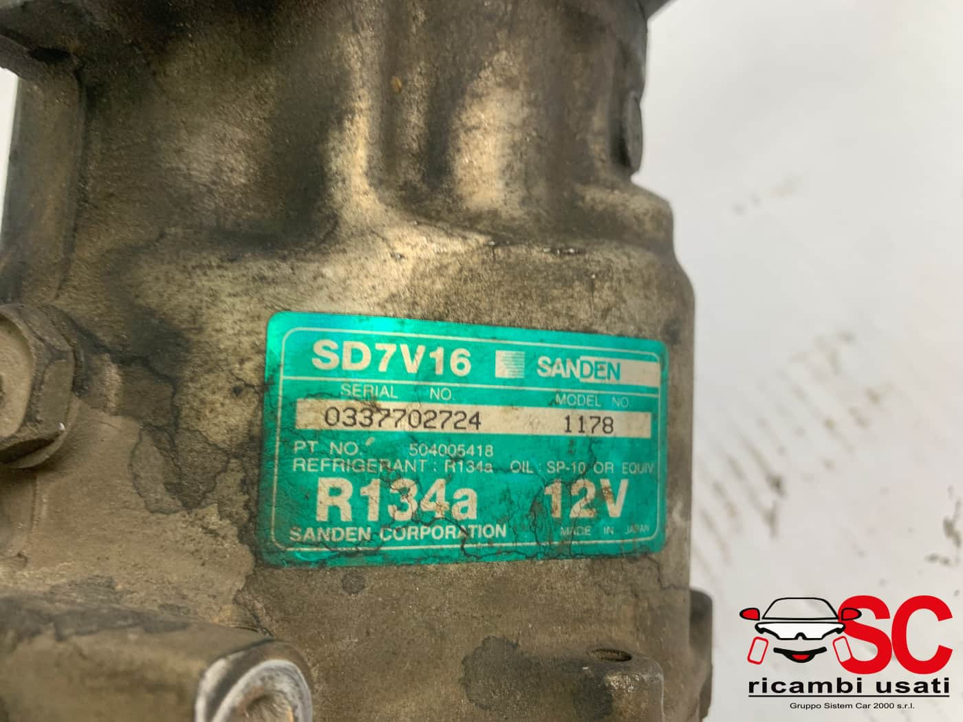 504005418 COMPRESSORE ARIA CONDIZIONATA FIAT Ducato 5° Serie diesel