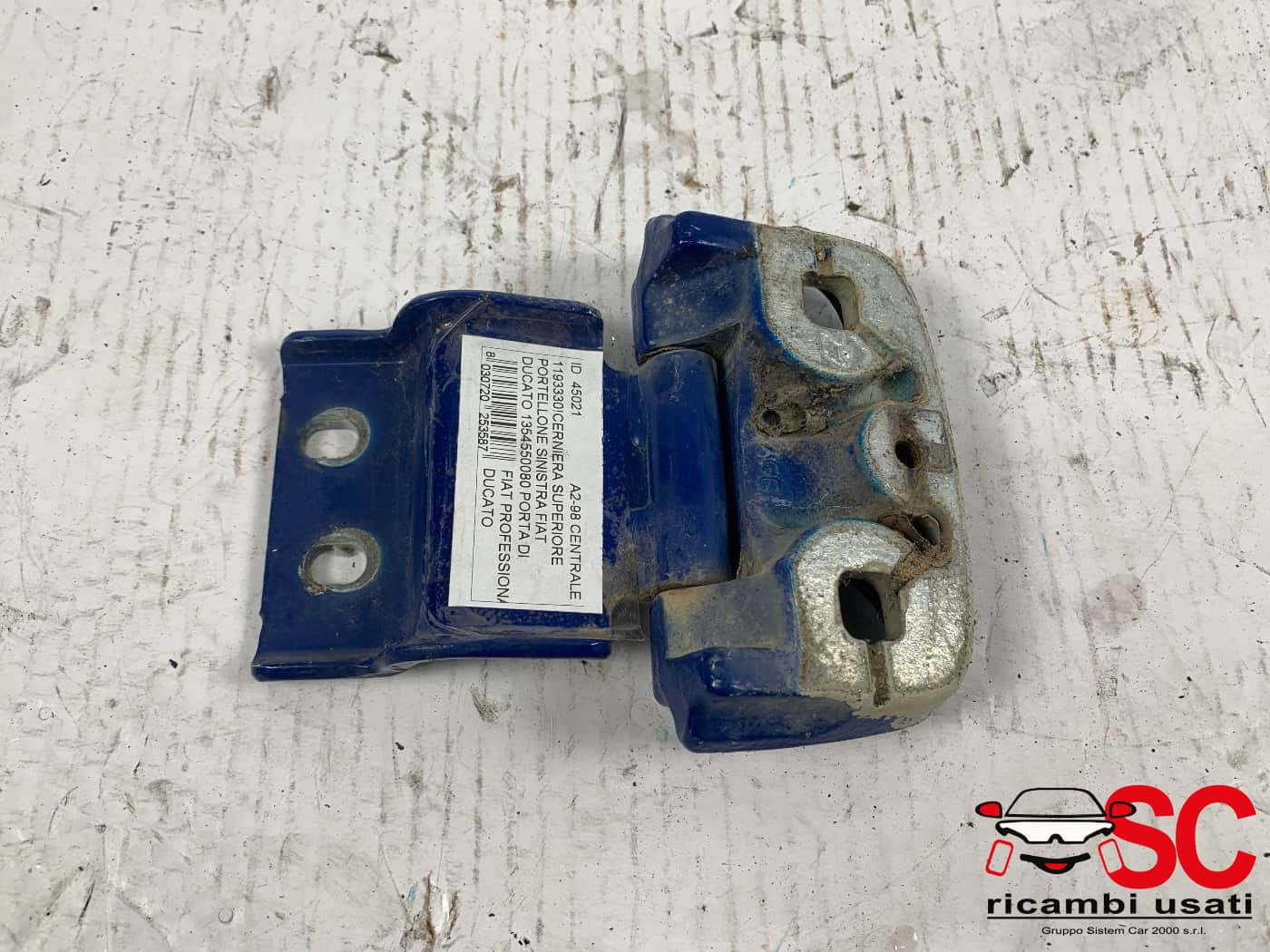 1354550080 CERNIERA SUPERIORE SINISTRA PORTA CARICO FIAT Ducato 5° Serie diesel