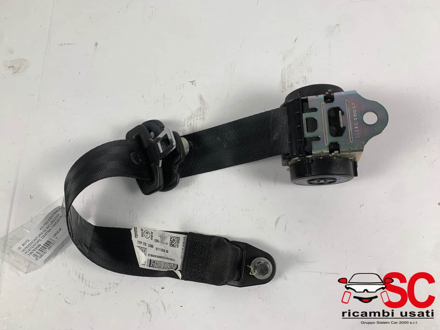 CINTURA DI SICUREZZA POSTERIORE DX LANCIA Ypsilon 4° Serie 735529183 (11>23)