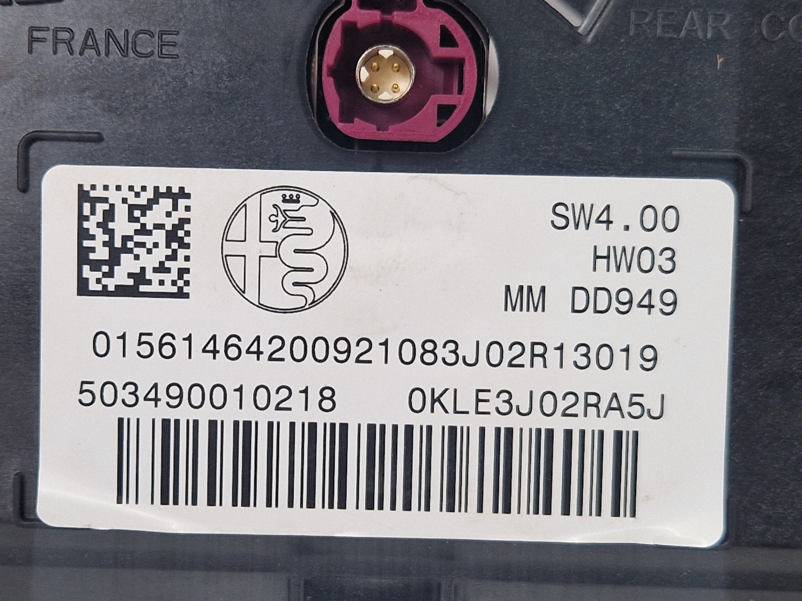 DISPLAY ALFA ROMEO Stelvio Serie (949_) 156146419 (16>)