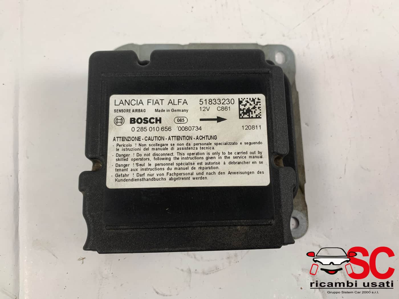 CENTRALINA AIRBAG LANCIA Ypsilon 4° Serie 51833230 (11>23)