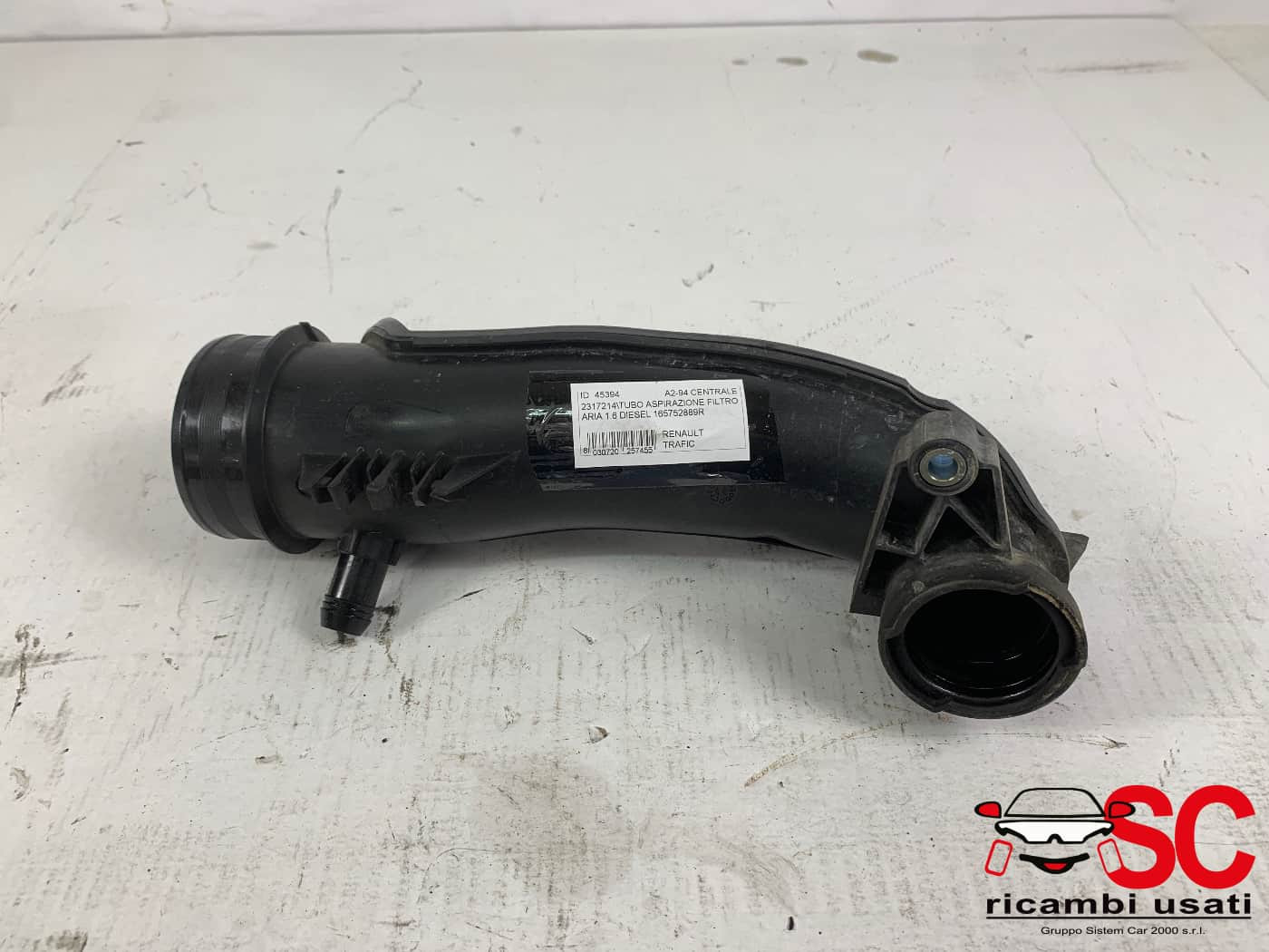 165752889R TUBO ASPIRAZIONE FILTRO ARIA RENAULT Trafic Serie diesel