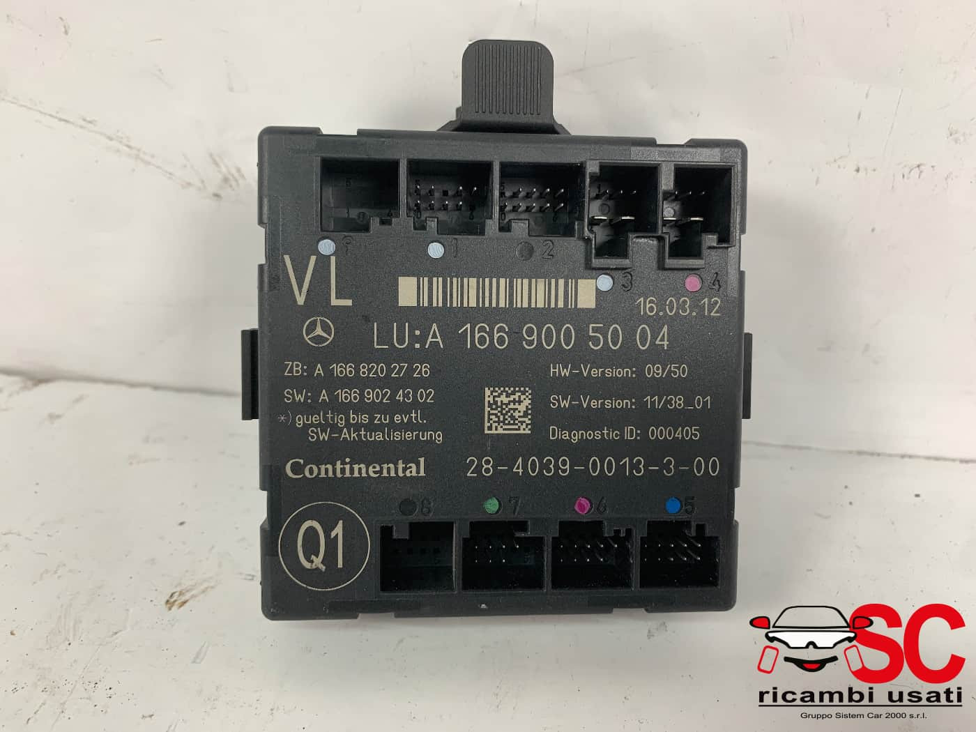 CENTRALINA PORTA SX GUIDA MERCEDES ML W166 4° Serie A1669005004 (11>)