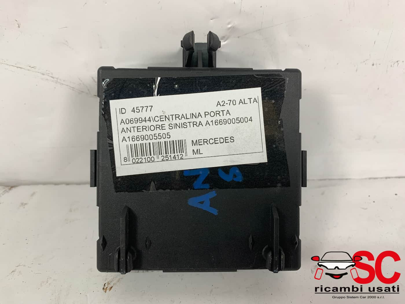 CENTRALINA PORTA SX GUIDA MERCEDES ML W166 4° Serie A1669005004 (11>)