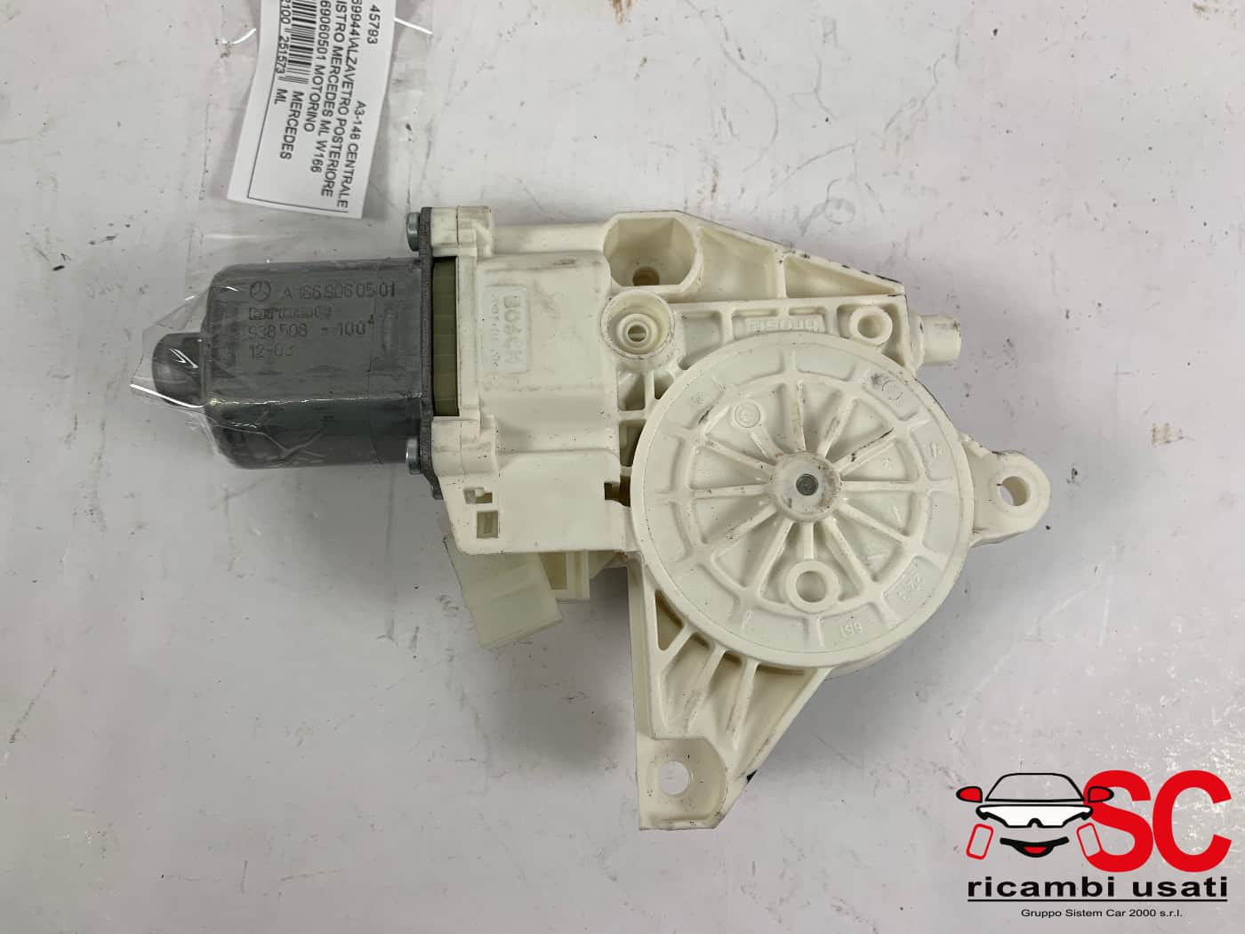 MECCANISMO ALZAVETRO POST. SX MERCEDES ML W166 4° Serie A1669060501 (11>)
