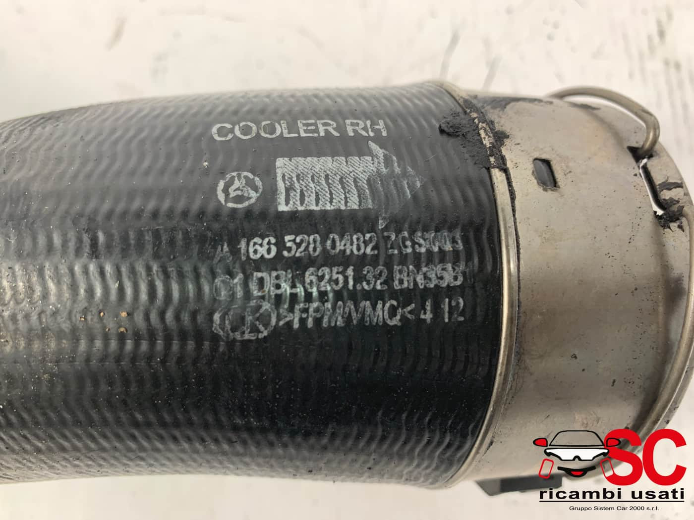 A1665280482 TUBO INTERCOOLER MERCEDES ML W166 4° Serie diesel