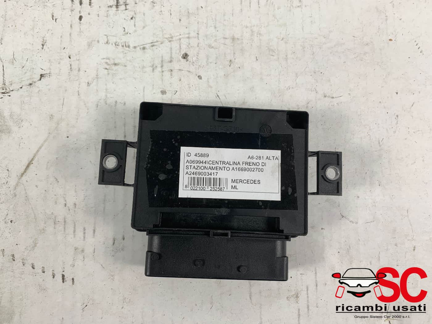 A1669002700 CENTRALINA FRENO A MANO MERCEDES ML W166 4° Serie diesel