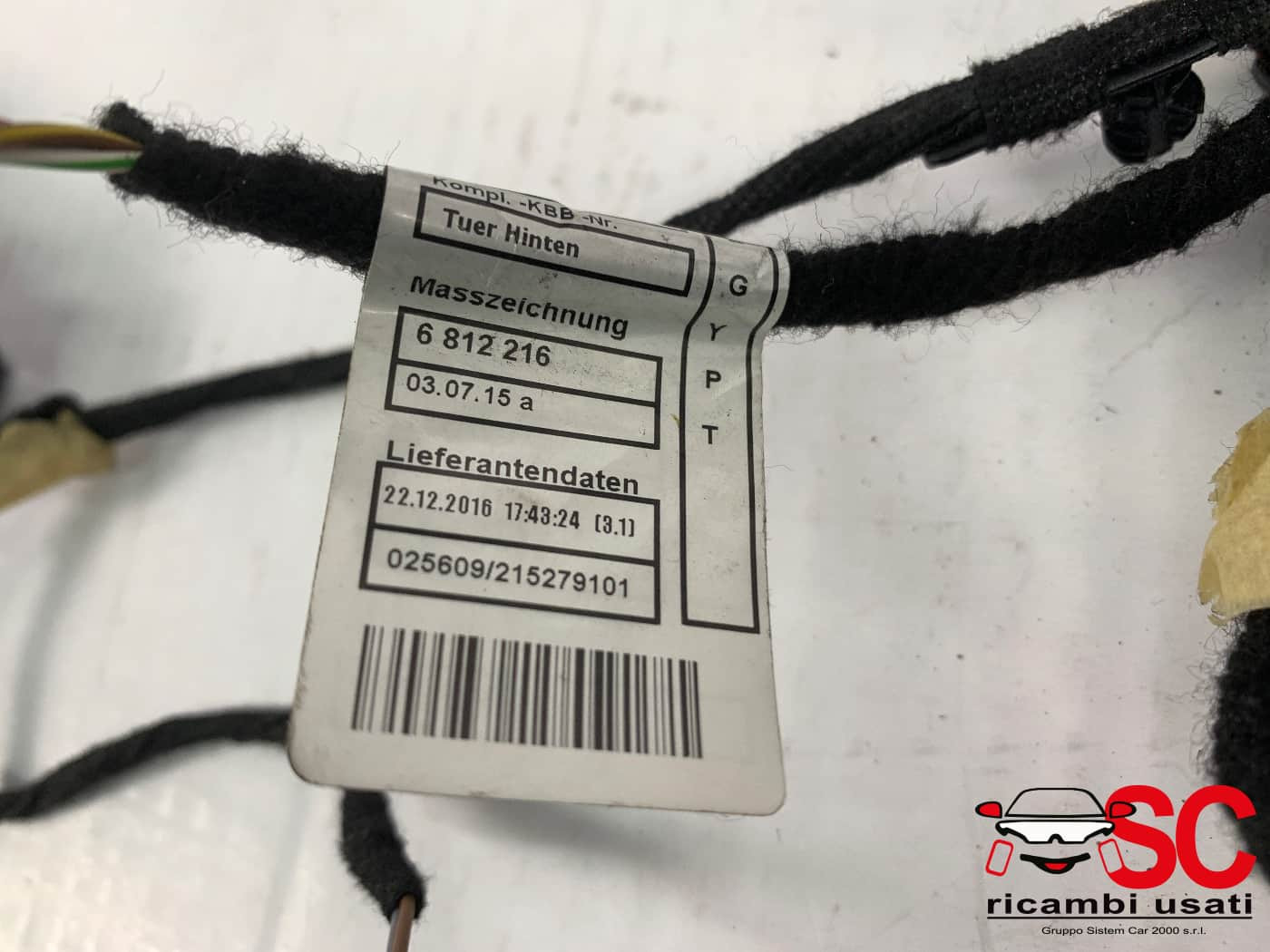 6812218 CABLAGGIO BMW X1 Serie (F48) diesel