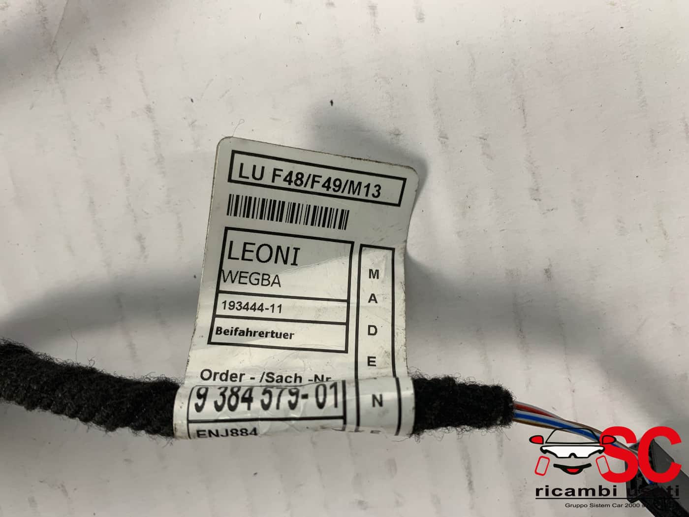 IMPIANTO ELETTRICO (CABLAGGIO) PORTA ANTERIORE DX BMW X1 Serie (F48) 9384579 (15>)
