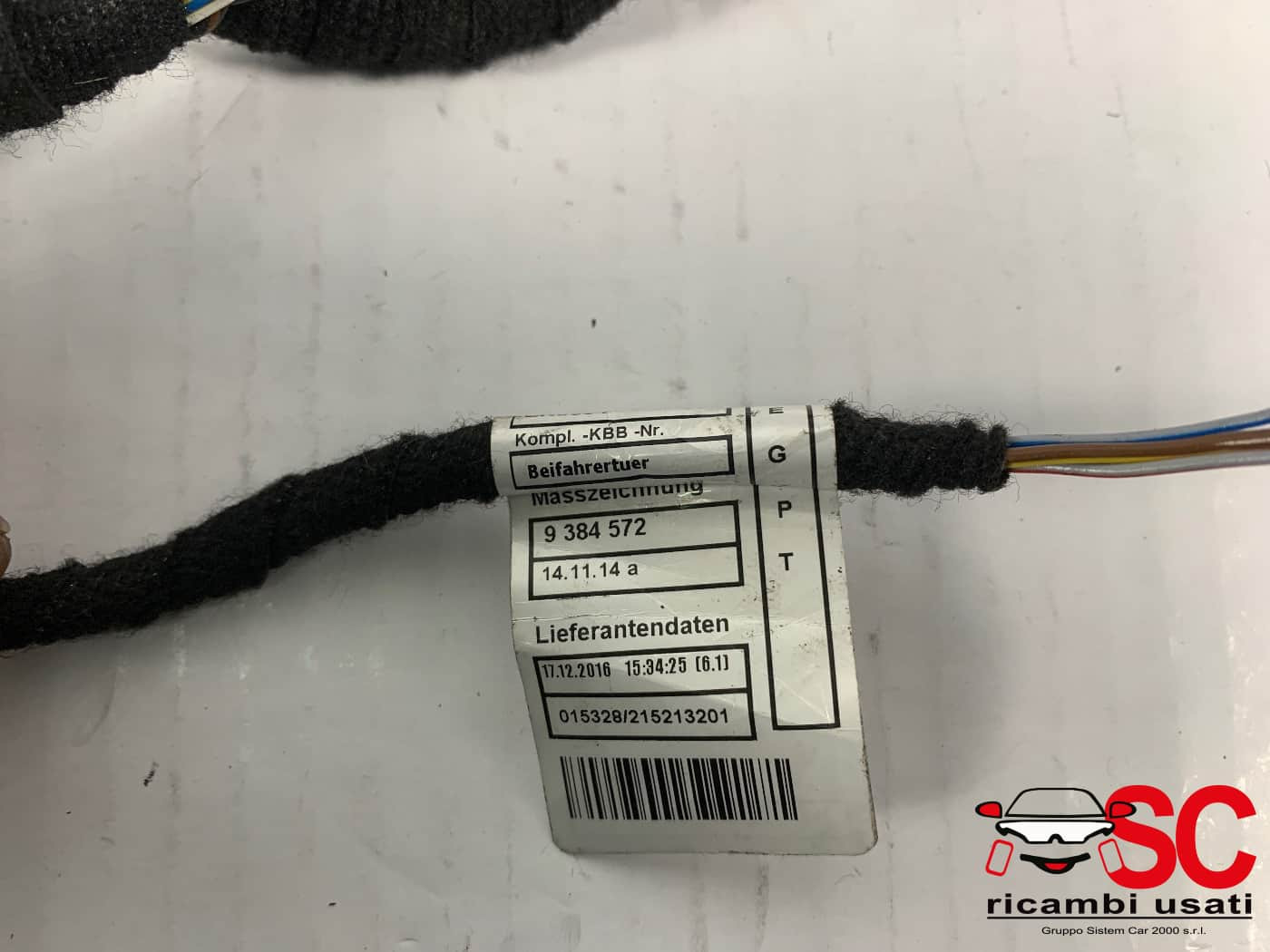 IMPIANTO ELETTRICO (CABLAGGIO) PORTA ANTERIORE DX BMW X1 Serie (F48) 9384579 (15>)