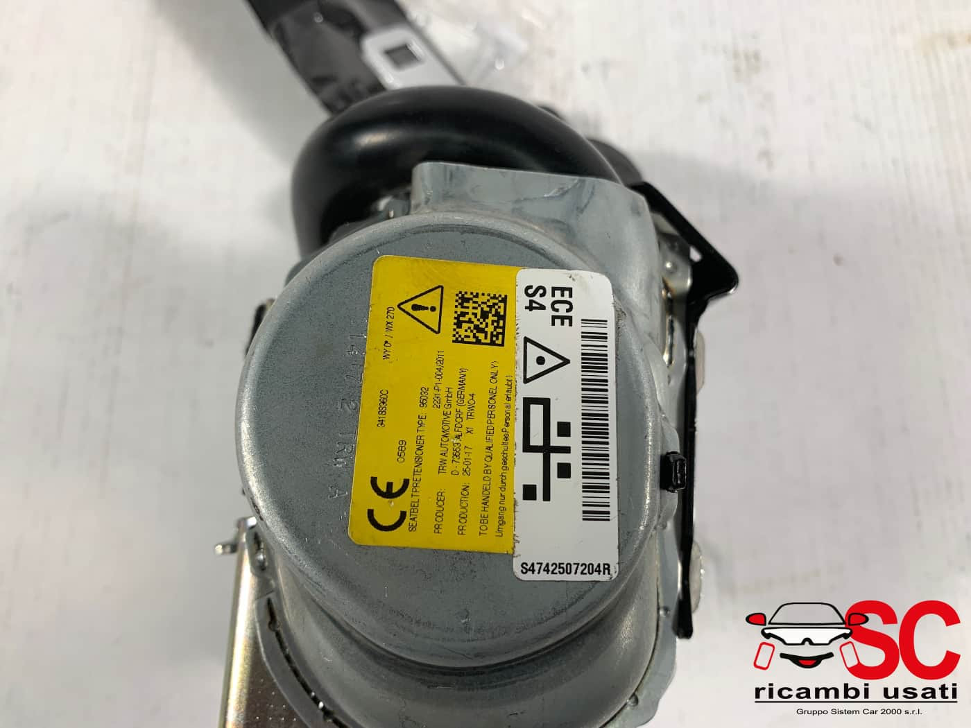 CINTURA DI SICUREZZA POSTERIORE DX BMW X1 Serie (F48) 7425072 72117425072 (15>)