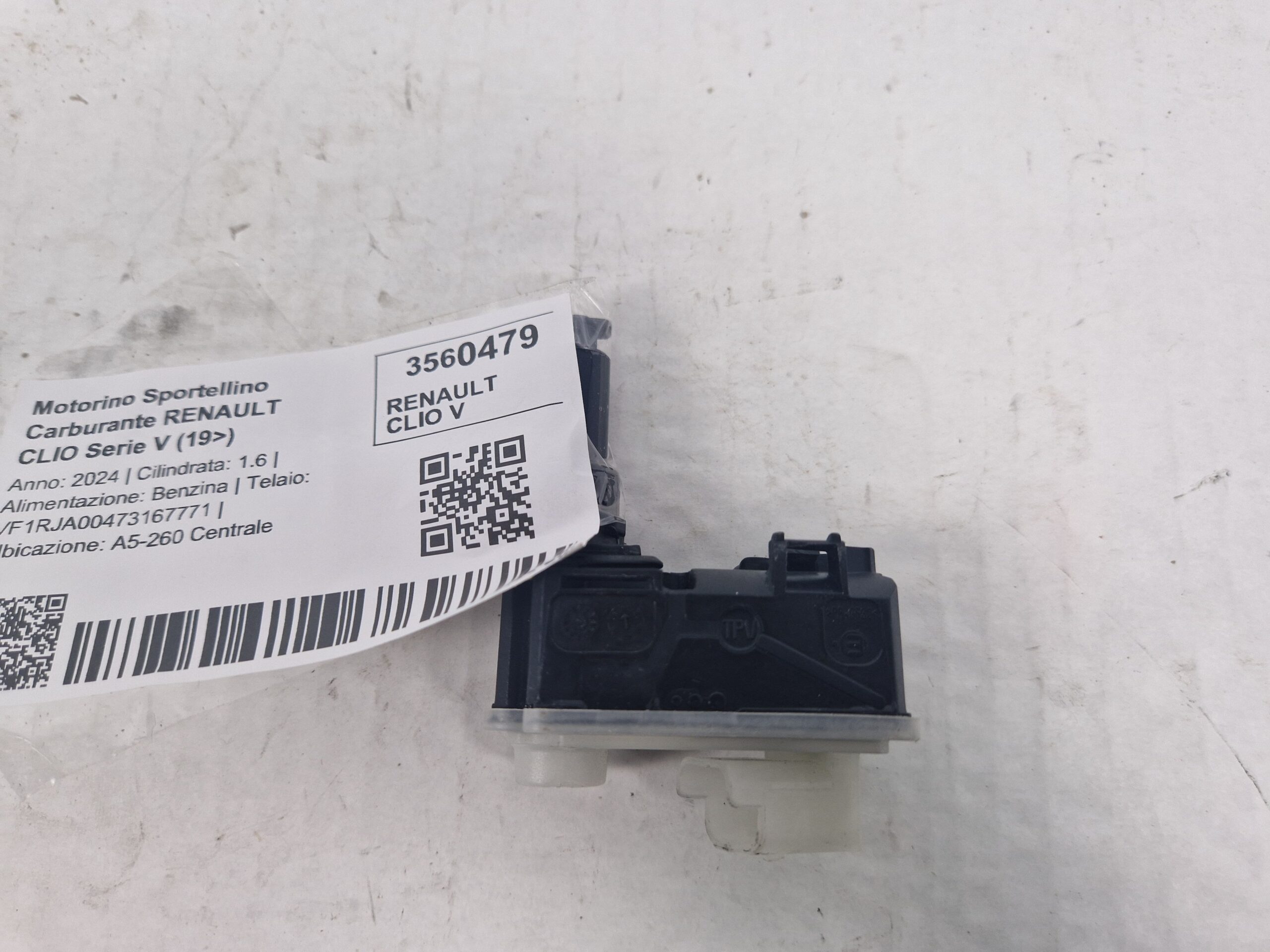 788269092R MOTORINO SPORTELLINO CARBURANTE RENAULT CLIO Serie V Benzina 1.6 H4M C6
