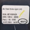 BOCCHETTA ARIA CRUSCOTTO DX RENAULT CLIO Serie V 687609862R H4M C6 (19>)
