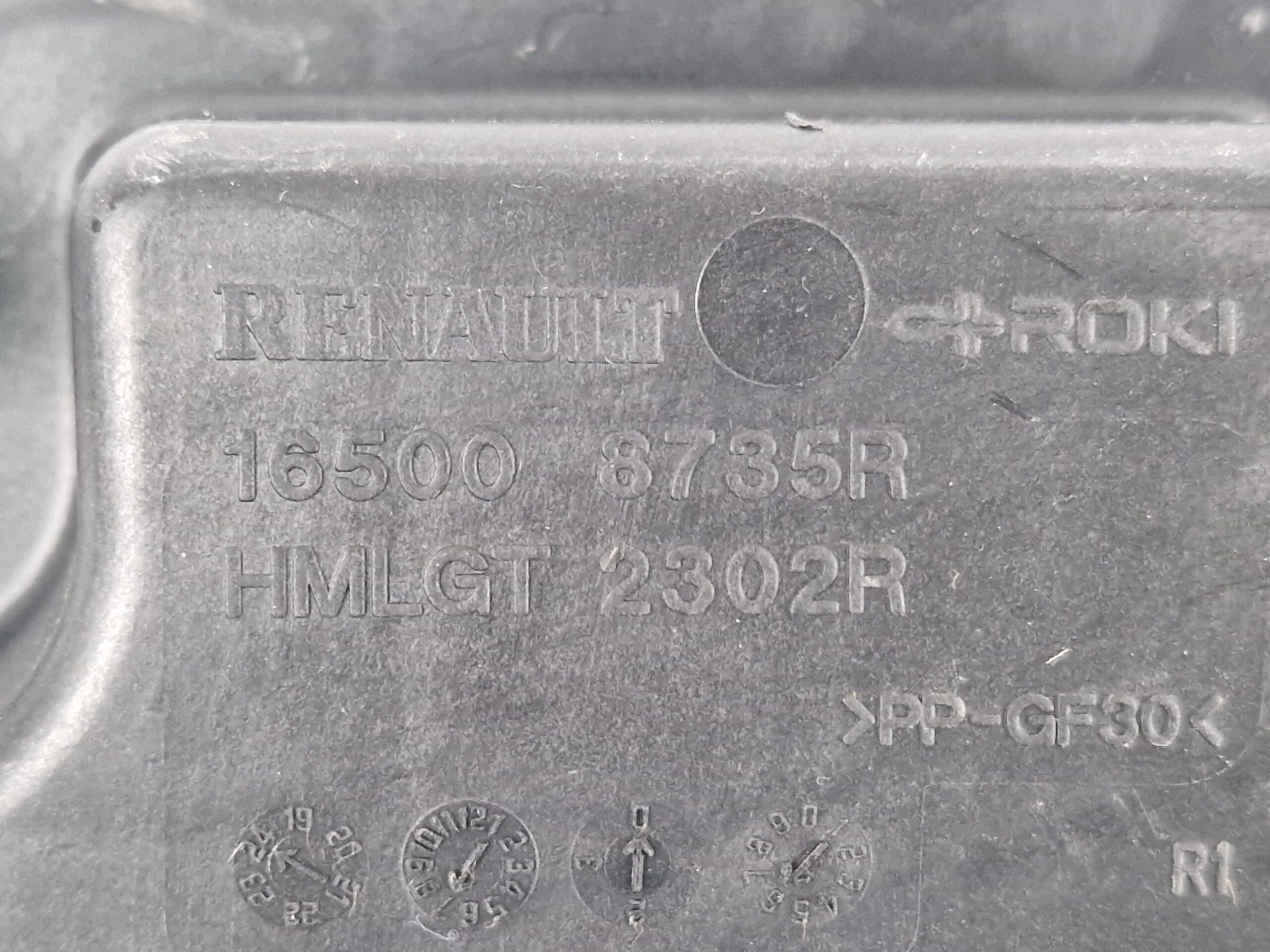 165008735R BOX SCATOLA FILTRO ARIA RENAULT CLIO Serie V Benzina 1.6 H4M C6
