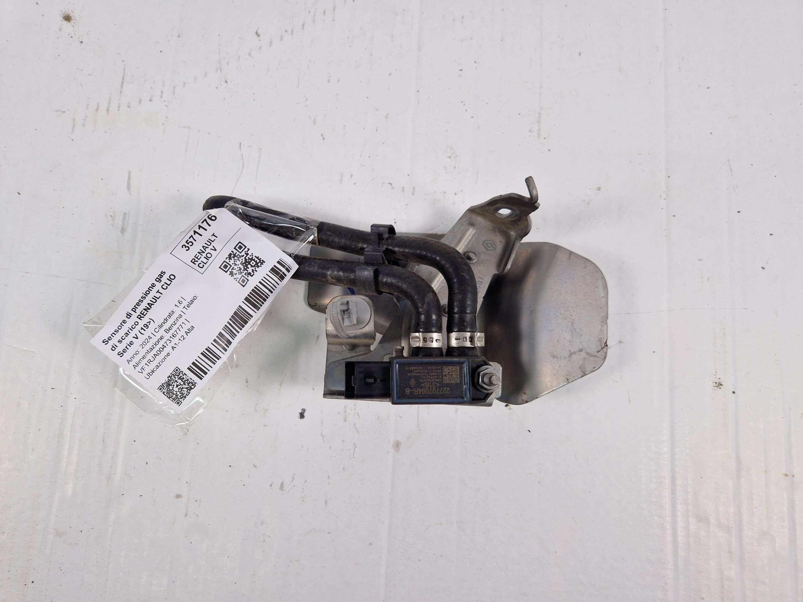 227707094R SENSORE DI PRESSIONE GAS DI SCARICO RENAULT CLIO Serie V Benzina 1.6 H4M C6