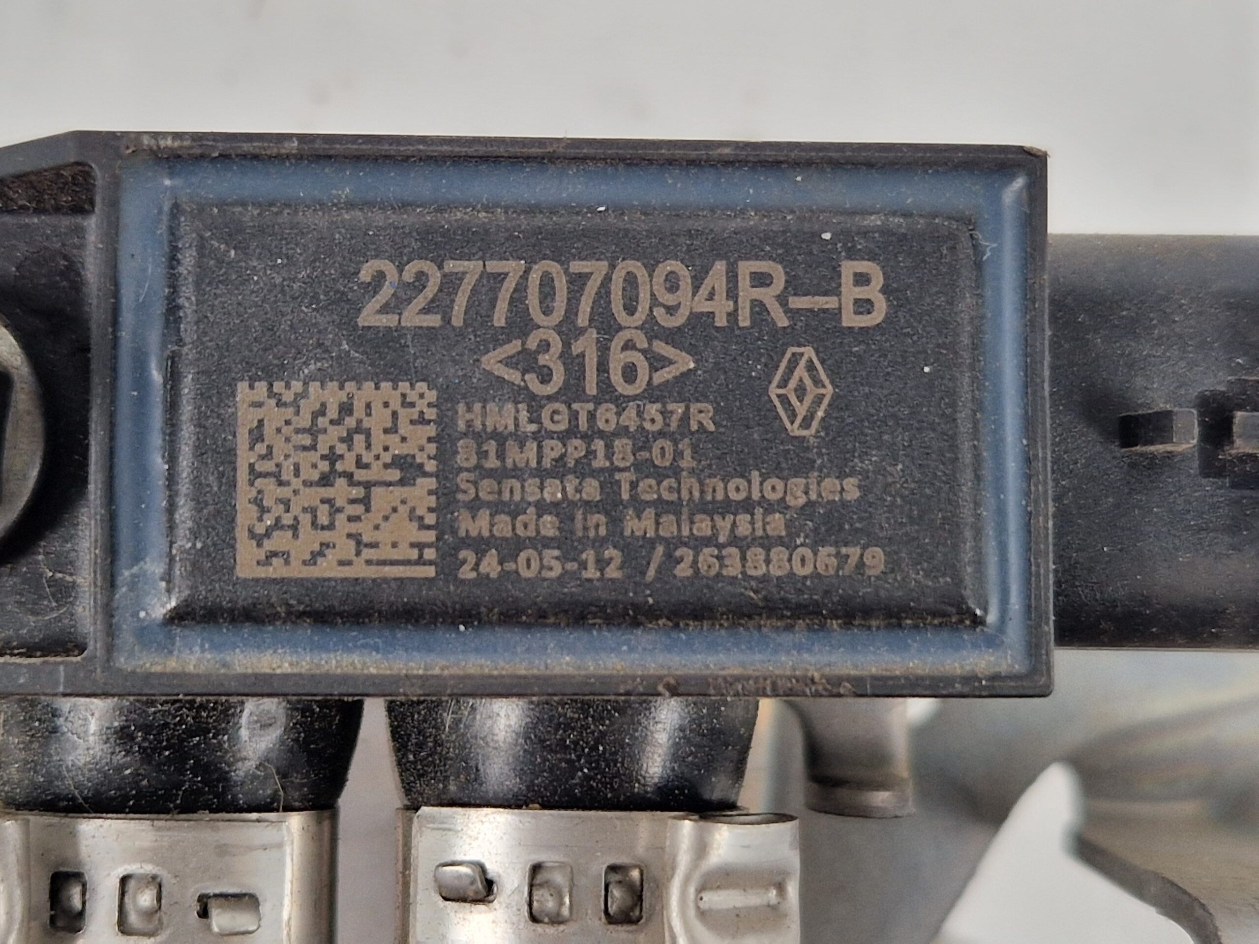 227707094R SENSORE DI PRESSIONE GAS DI SCARICO RENAULT CLIO Serie V Benzina 1.6 H4M C6