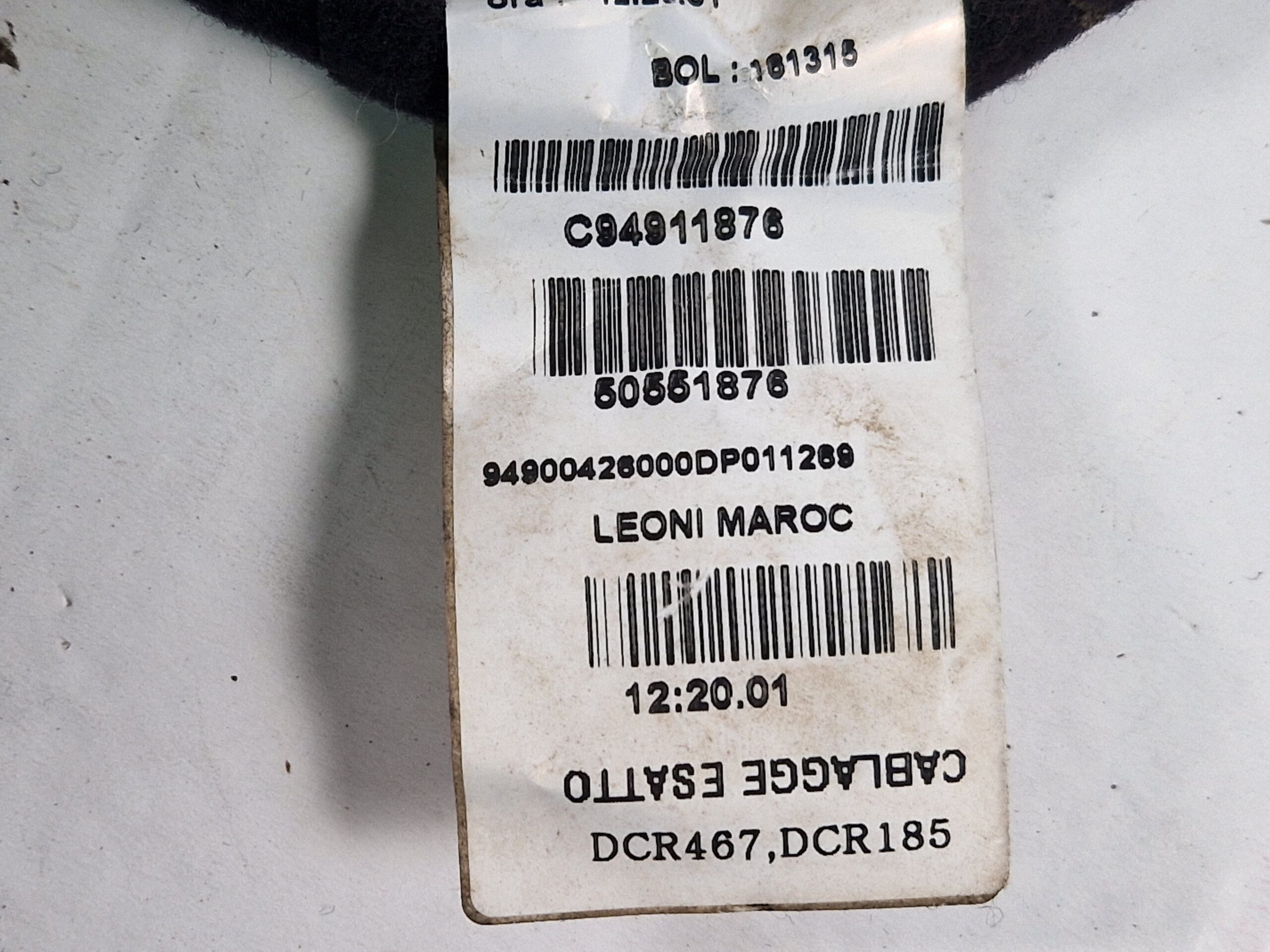 CABLAGGIO PORTA POSTERIORE DESTRA ALFA ROMEO Stelvio Serie (949_) 50551876 55284529 (16>)
