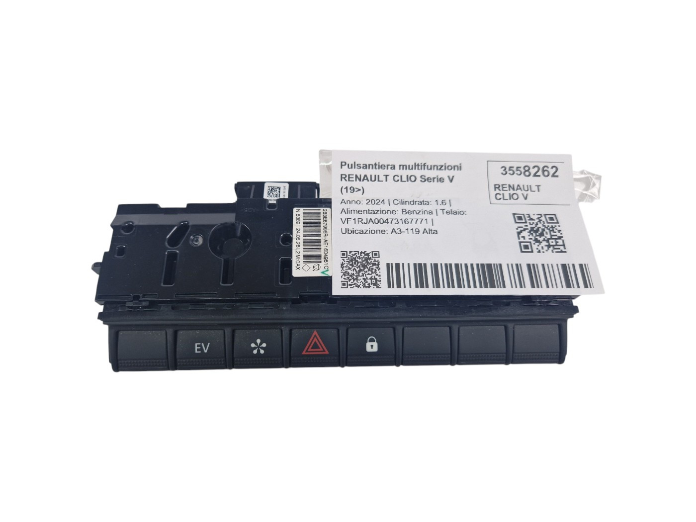 PULSANTIERA MULTIFUNZIONI RENAULT CLIO Serie V 283E87996R H4M C6 (19>)