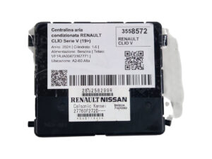 285258299R CENTRALINA ARIA CONDIZIONATA RENAULT CLIO Serie V Benzina 1.6 H4M C6