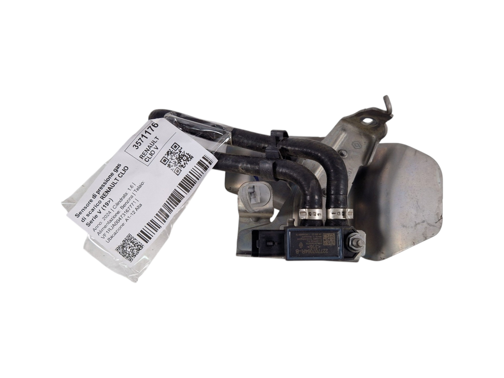 227707094R SENSORE DI PRESSIONE GAS DI SCARICO RENAULT CLIO Serie V Benzina 1.6 H4M C6