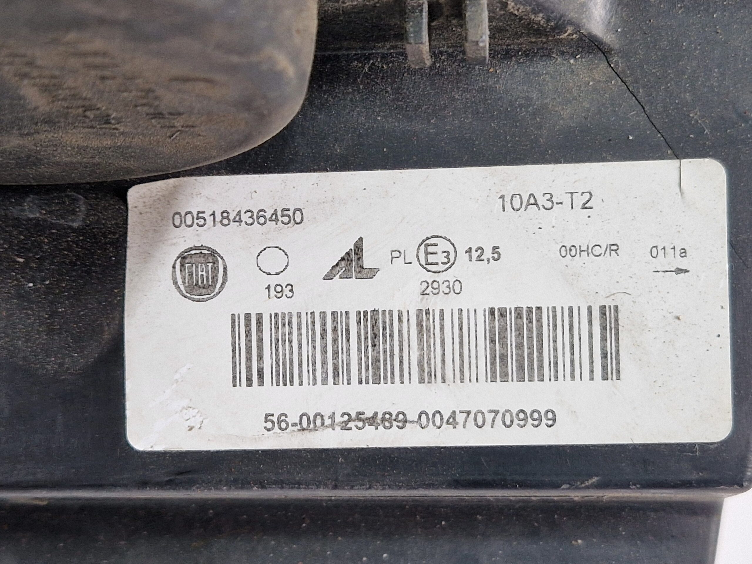 FARO ANTERIORE SINISTRO FIAT Panda 3° Serie 52193555 (12>)