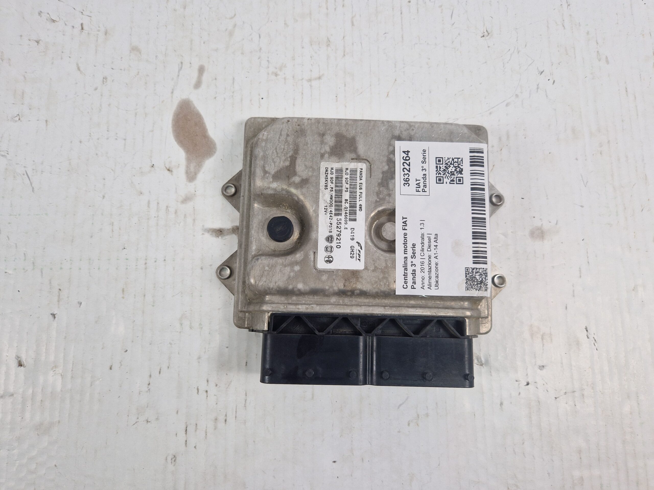 55279210 CENTRALINA MOTORE FIAT Panda 3° Serie Diesel 1.3
