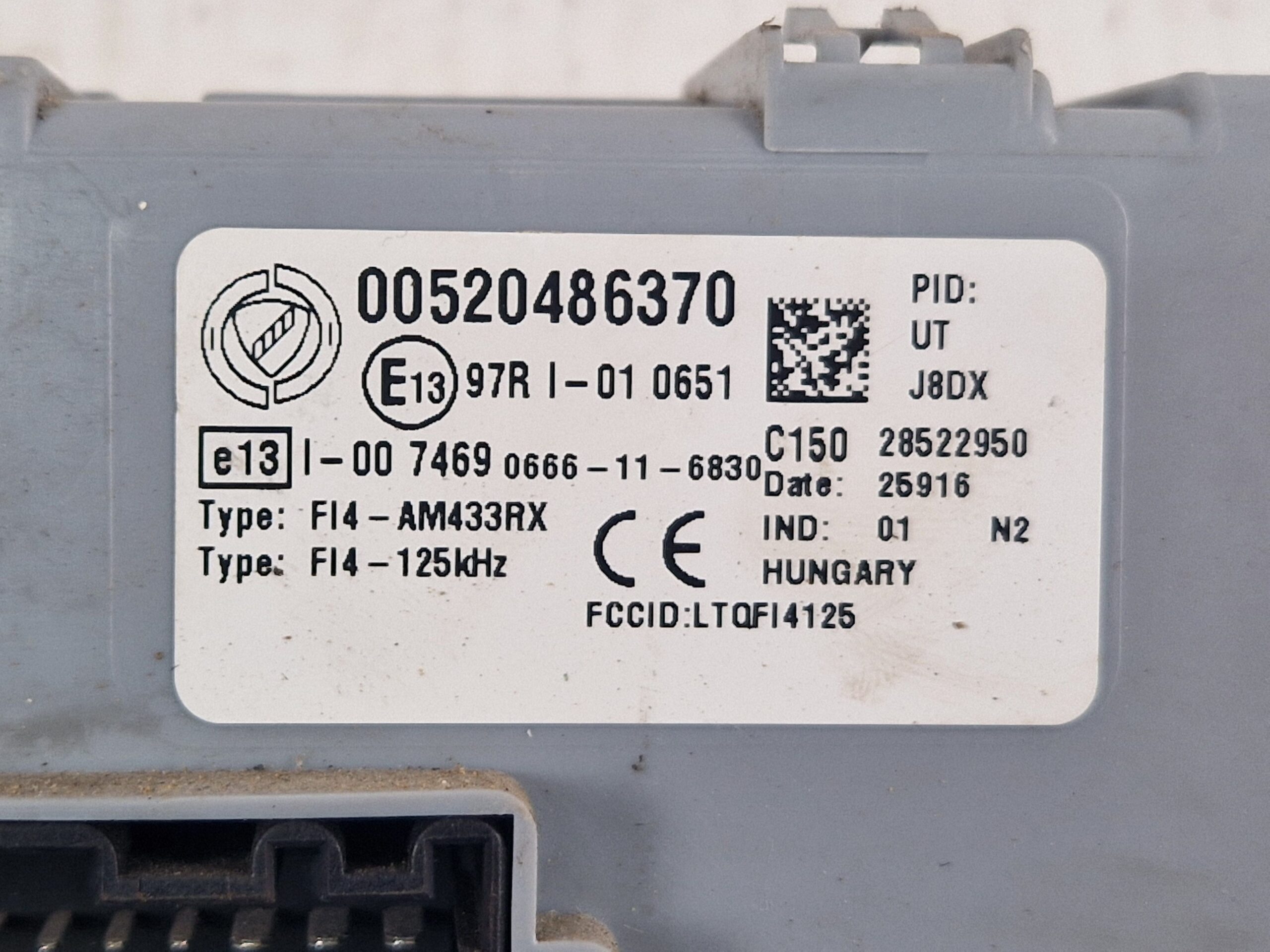 BODY COMPUTER FIAT Panda 3° Serie 52215388 (12>)