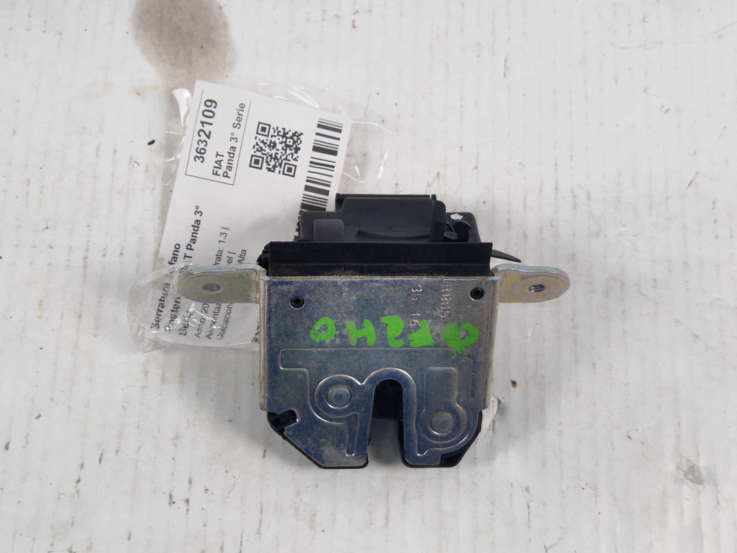 SERRATURA COFANO POSTERIORE FIAT Panda 3° Serie 52217239 (12>)