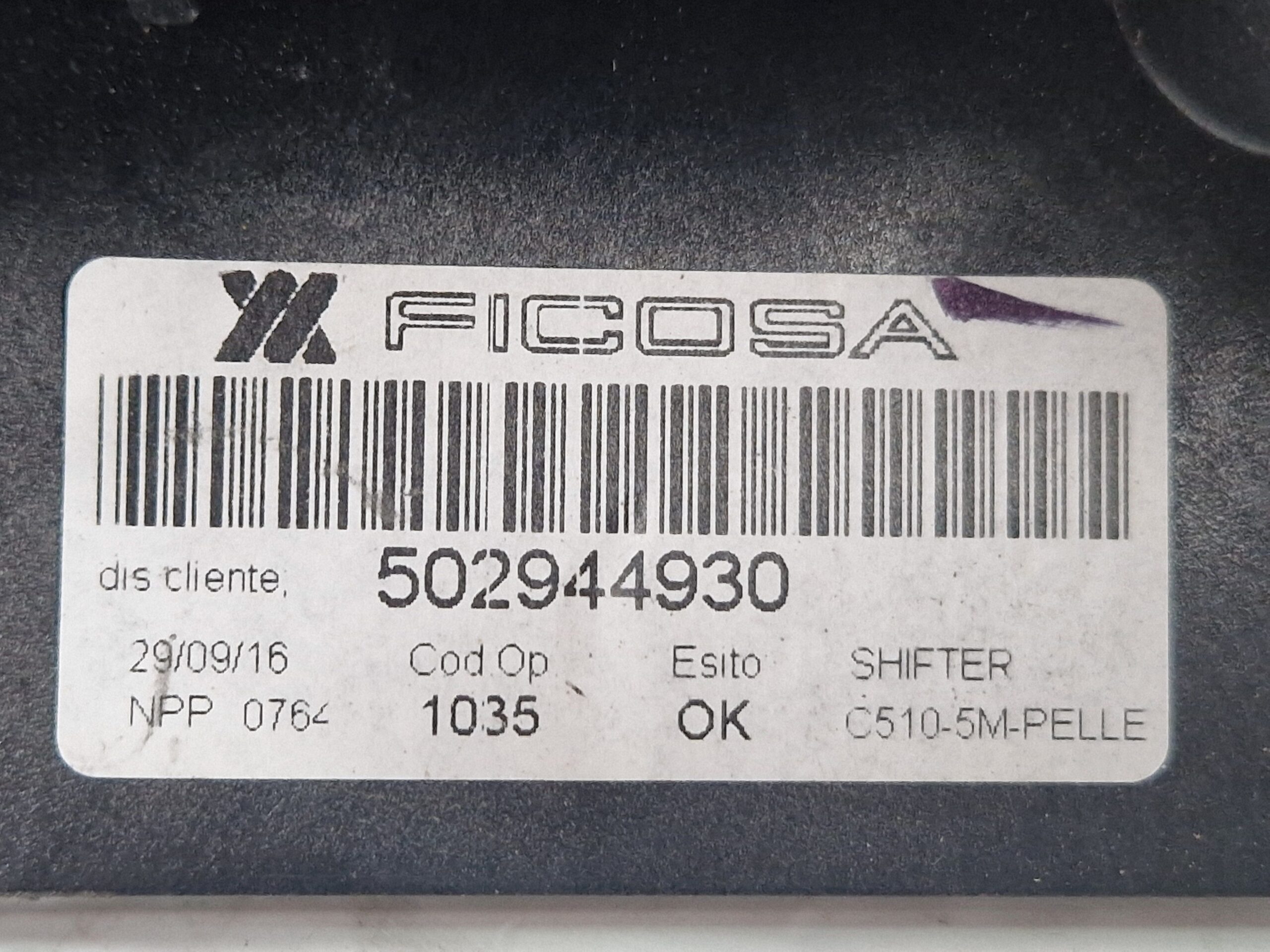 502944930 LEVA CAMBIO FIAT Panda 3° Serie 1.3 Diesel