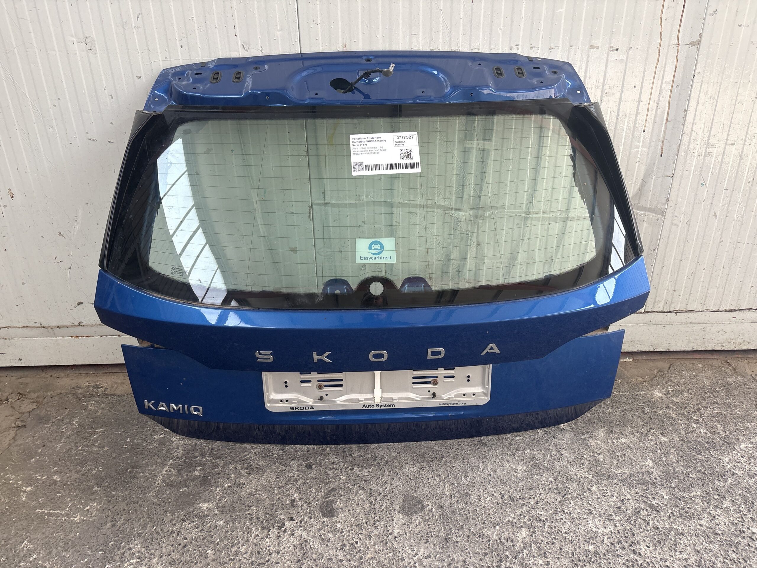 PORTELLONE POSTERIORE COMPLETO SKODA Kamiq Serie 658827023B DUS (18>)