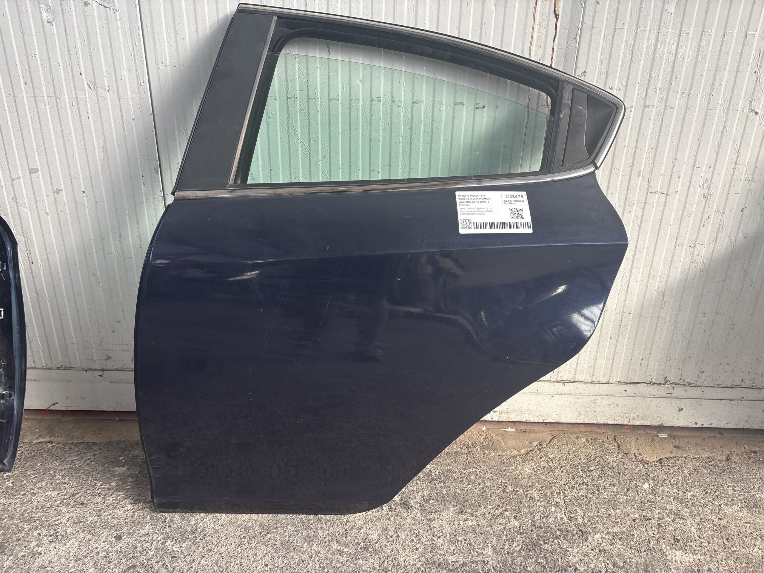 PORTIERA POSTERIORE SINISTRA ALFA ROMEO Giulietta Serie (940_) 6000634838 940A4000 (10>13)