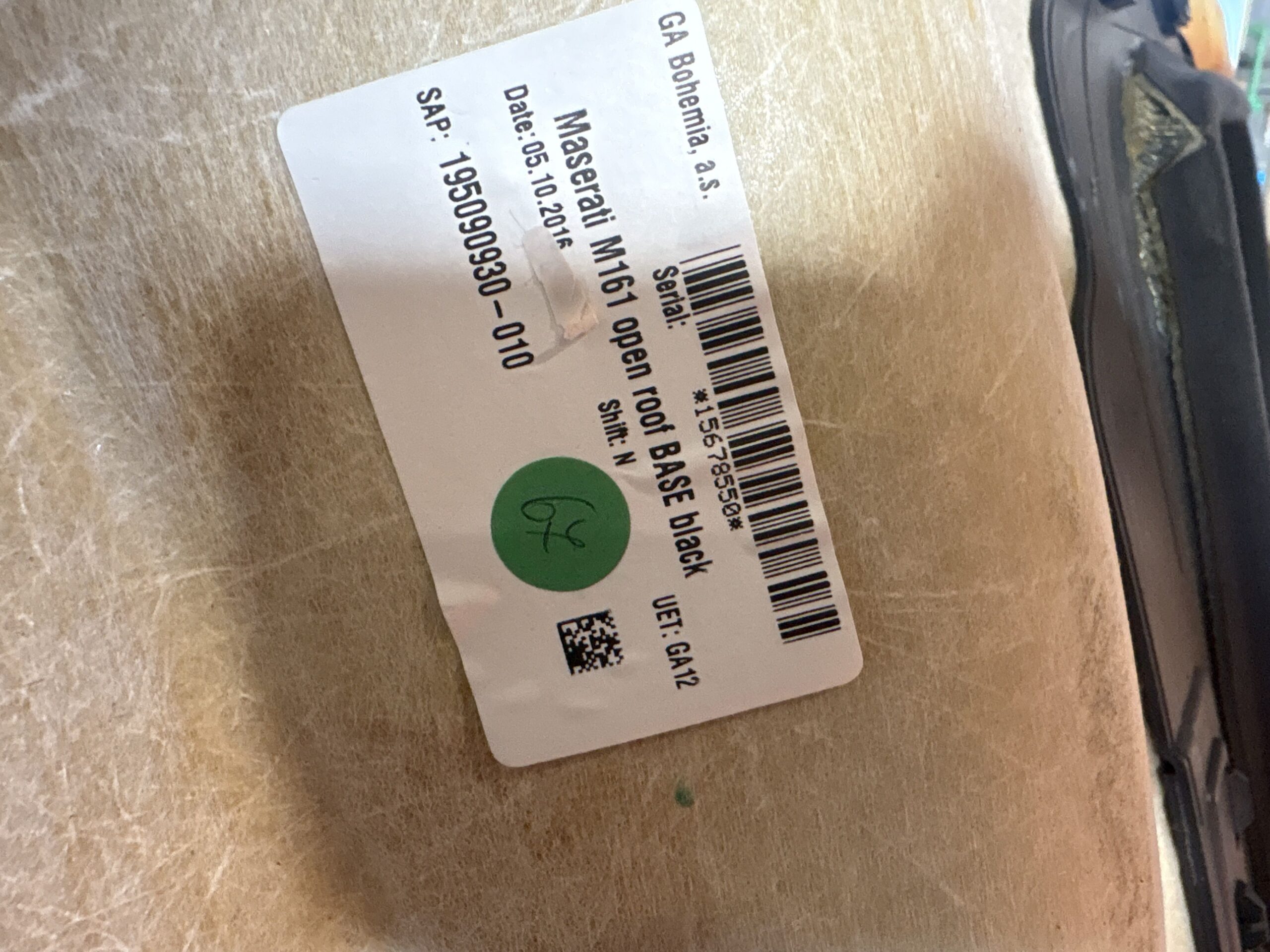 SOTTOTETTO CIELO IMPERIALE MASERATI Levante Serie 673007936 M16164D (16>)