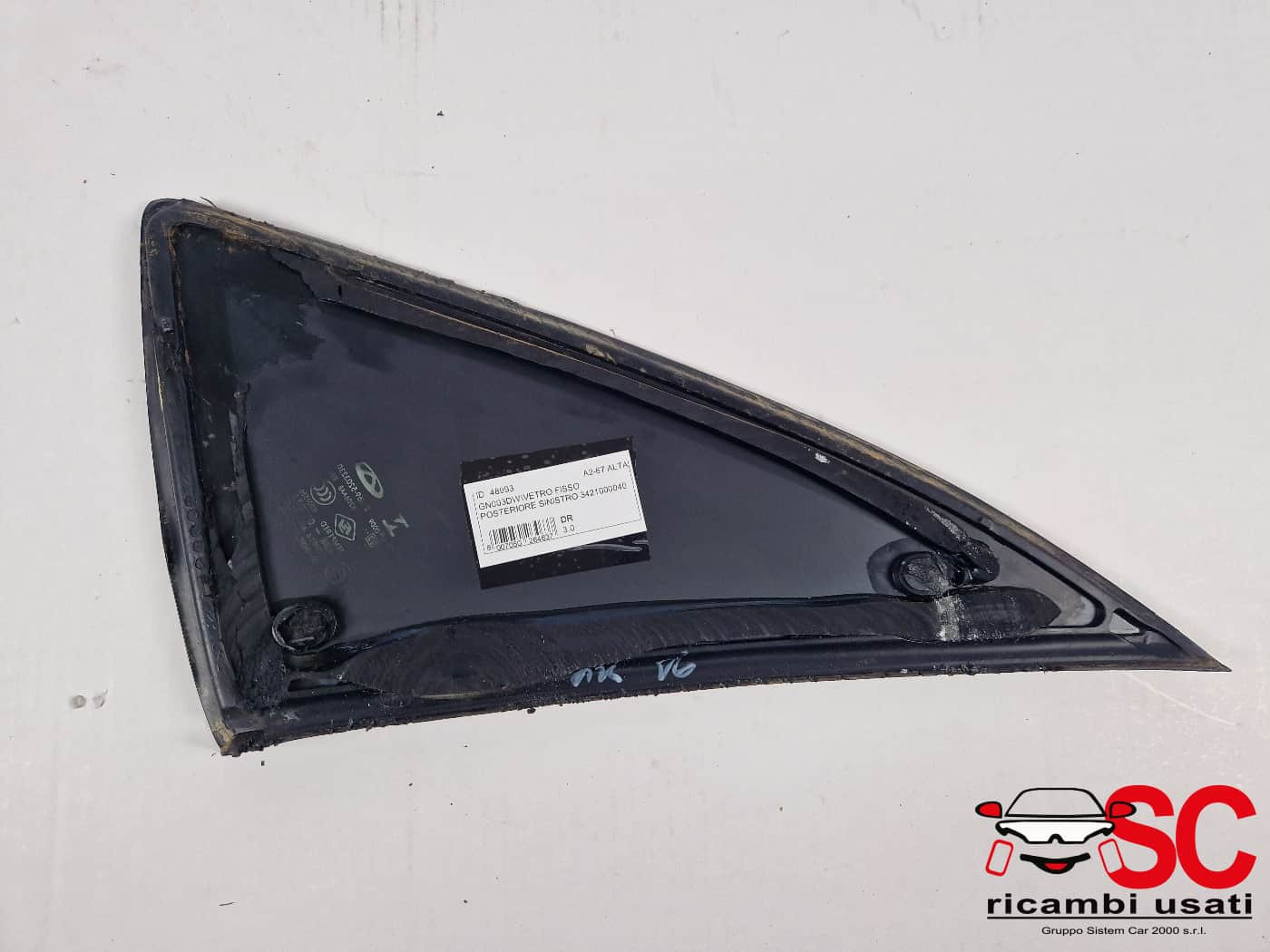 VETRO FISSO POSTERIORE SX DR 3.0 Serie 3421000040 (22>)