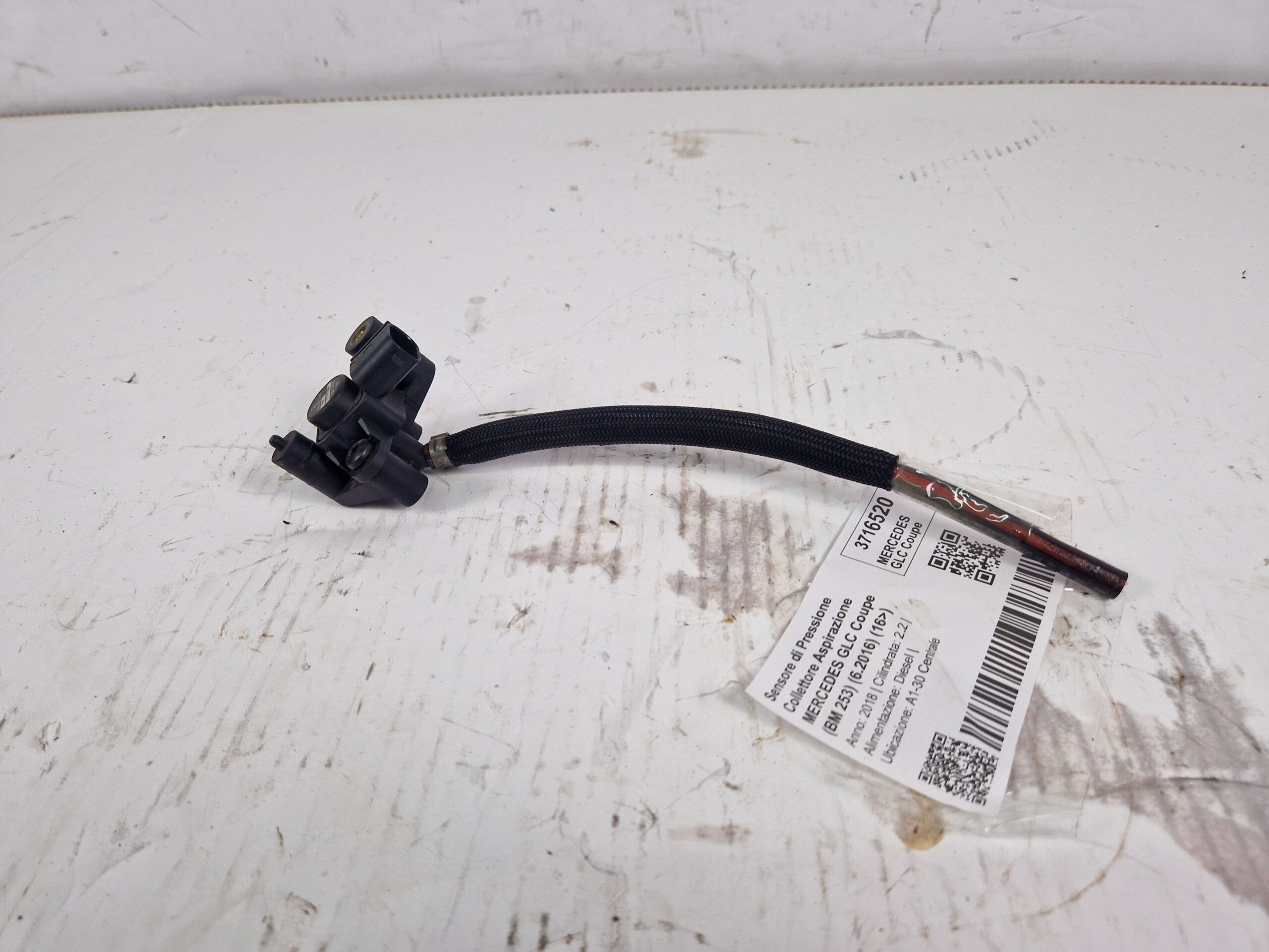 A0101537228 SENSORE DI PRESSIONE COLLETTORE ASPIRAZIONE MERCEDES GLC Coupe (BM 253) (6.2016) Diesel 2.2