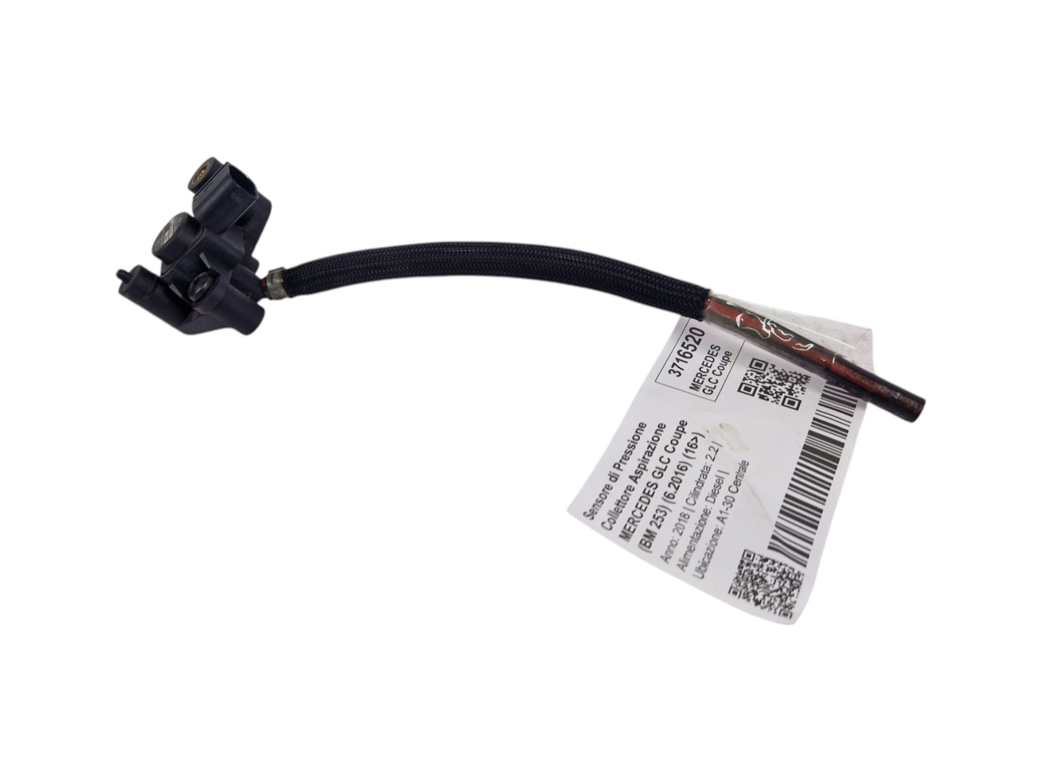 A0101537228 SENSORE DI PRESSIONE COLLETTORE ASPIRAZIONE MERCEDES GLC Coupe (BM 253) (6.2016) Diesel 2.2