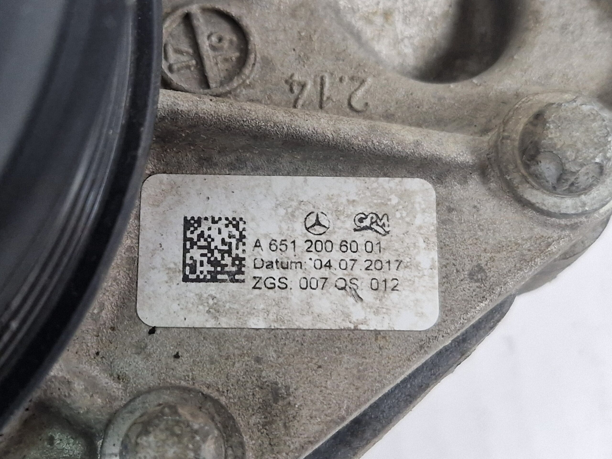 A6512006001 POMPA ACQUA MERCEDES GLC Coupe (BM 253) (6.2016) Diesel 2.2