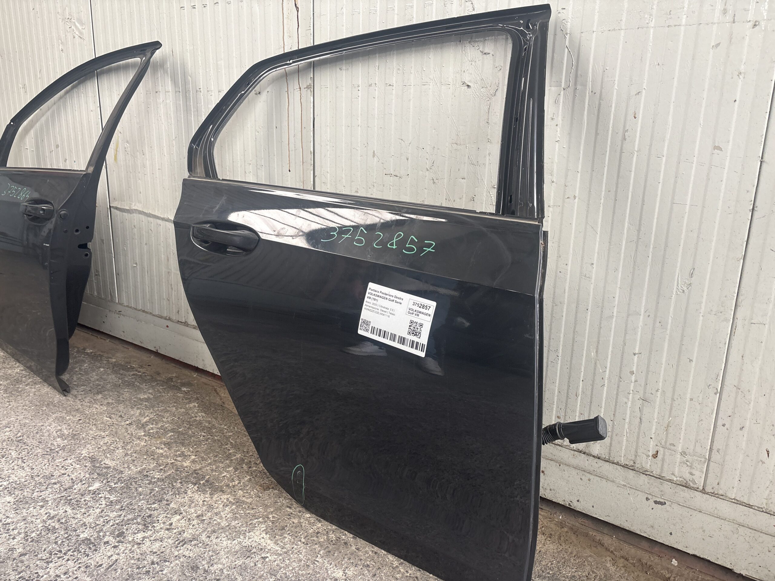 PORTIERA POSTERIORE DESTRA VOLKSWAGEN Golf Serie VIII 5H4833056E DSU (19>)