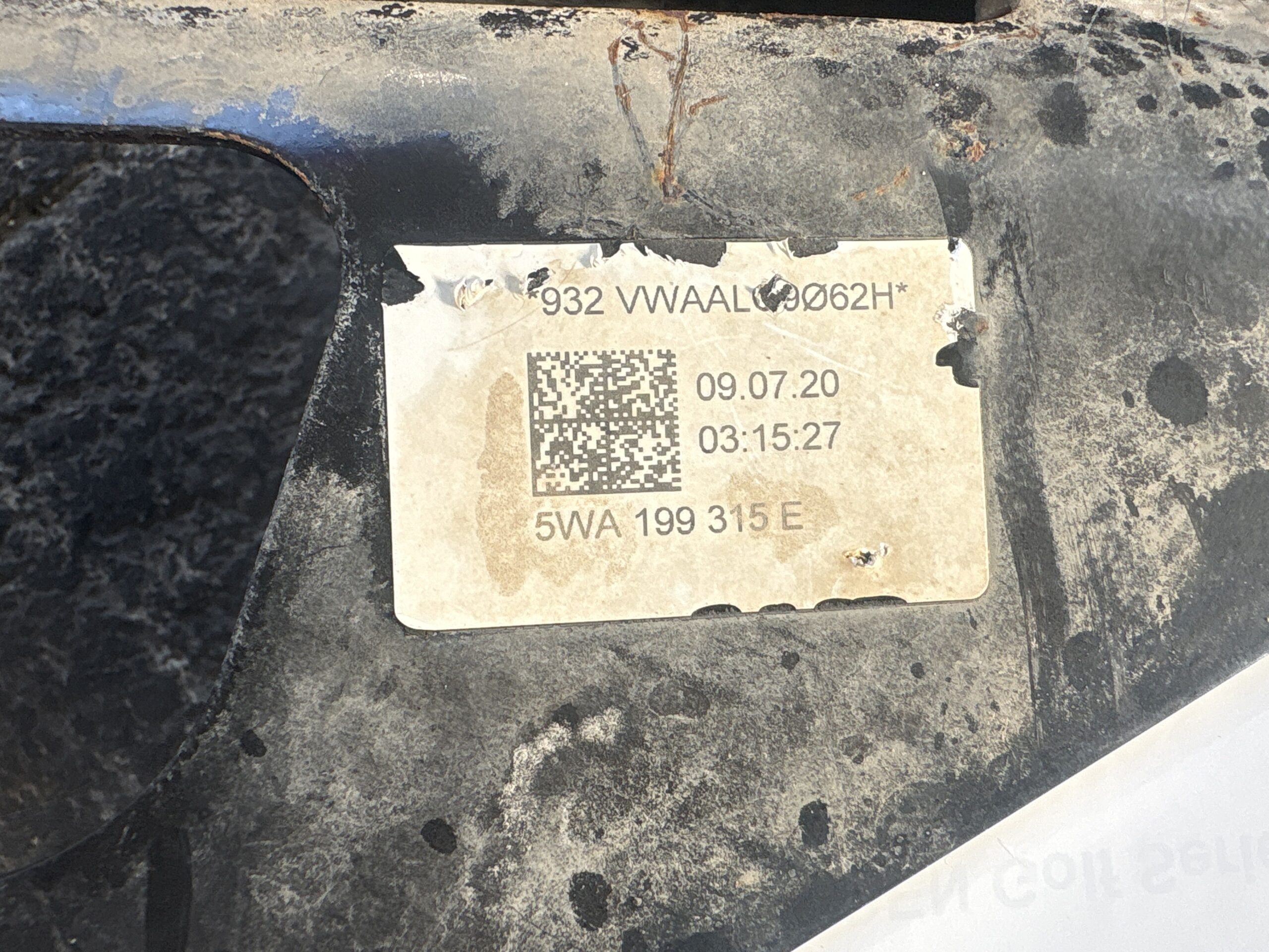 5WA199369A CULLA MOTORE VOLKSWAGEN Golf Serie VIII DSU 2.0 Diesel