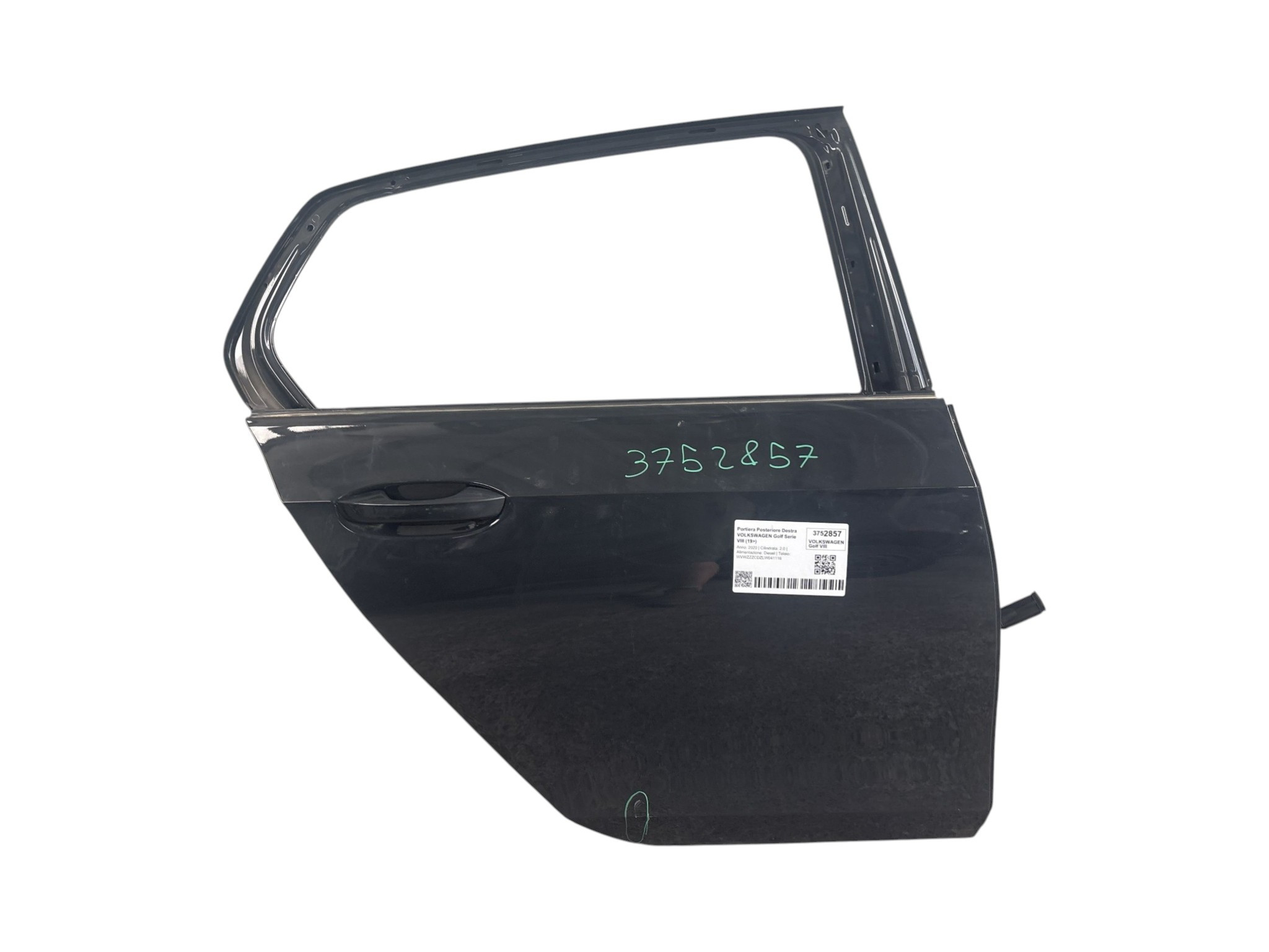 PORTIERA POSTERIORE DESTRA VOLKSWAGEN Golf Serie VIII 5H4833056E DSU (19>)