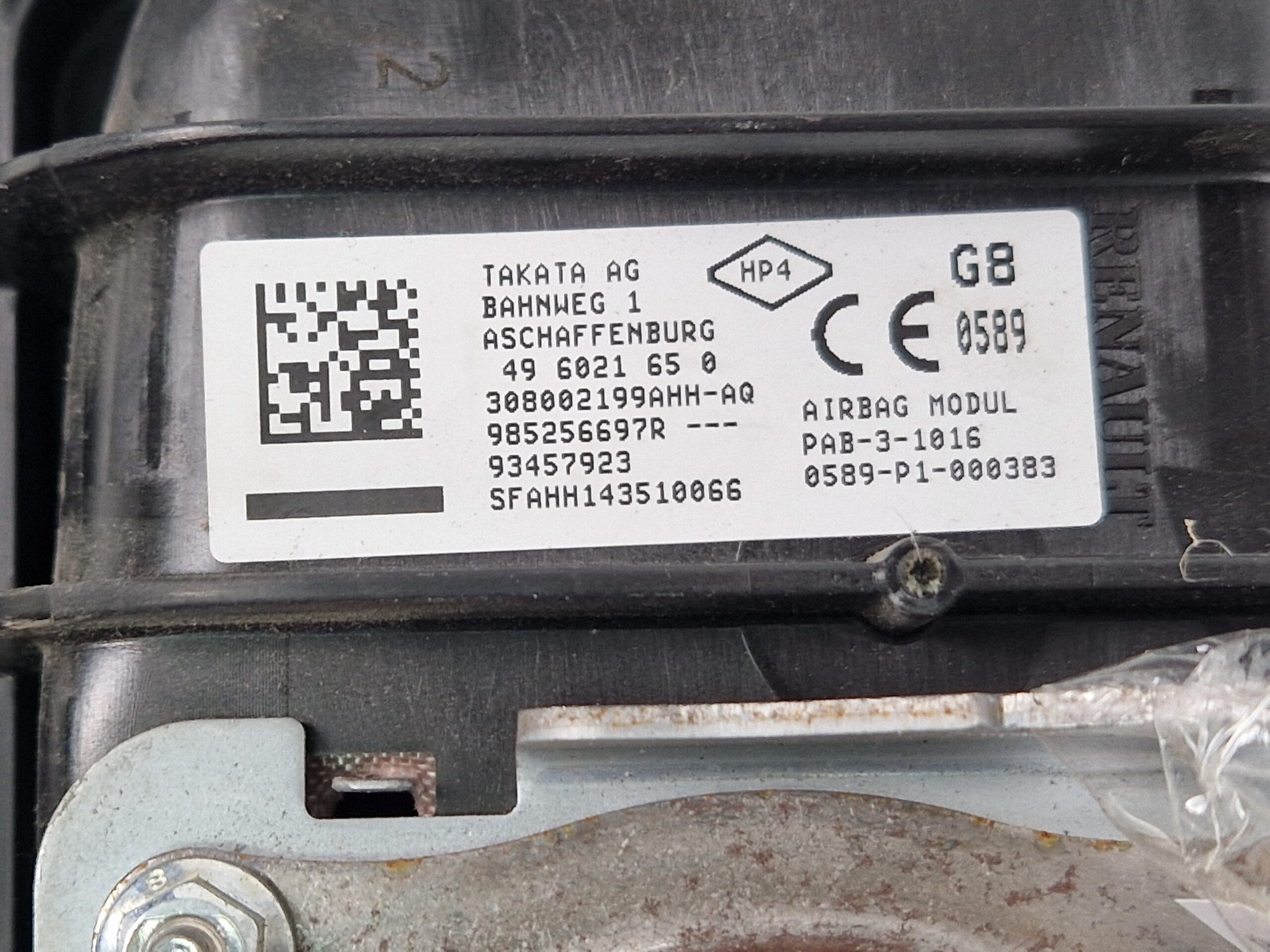 AIRBAG PASSEGGERO RENAULT Trafic Serie 985256697R (14>)